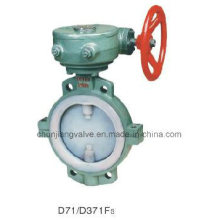 Lining Fluorine Wafer Butterfly Valve